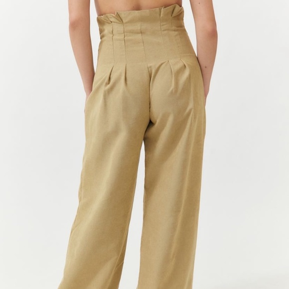 Urban Outfitters Estelle Corset-Waist Trouser Pant NWT Size 0 - Picture 2 of 9
